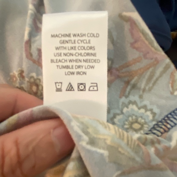 The‎ Pioneer Woman Navy Floral Long Sleeve Midi Dress size Large - Picture 5 of 5